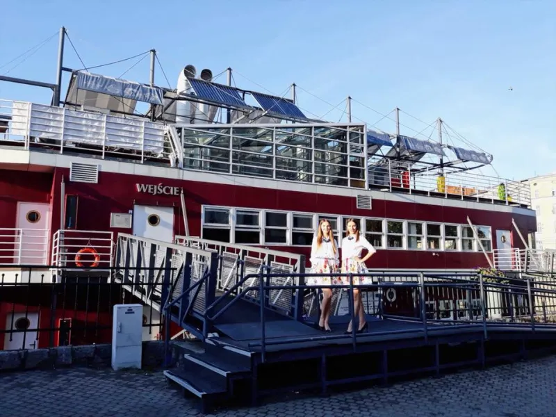 Hostesses on a ship in Gdańsk